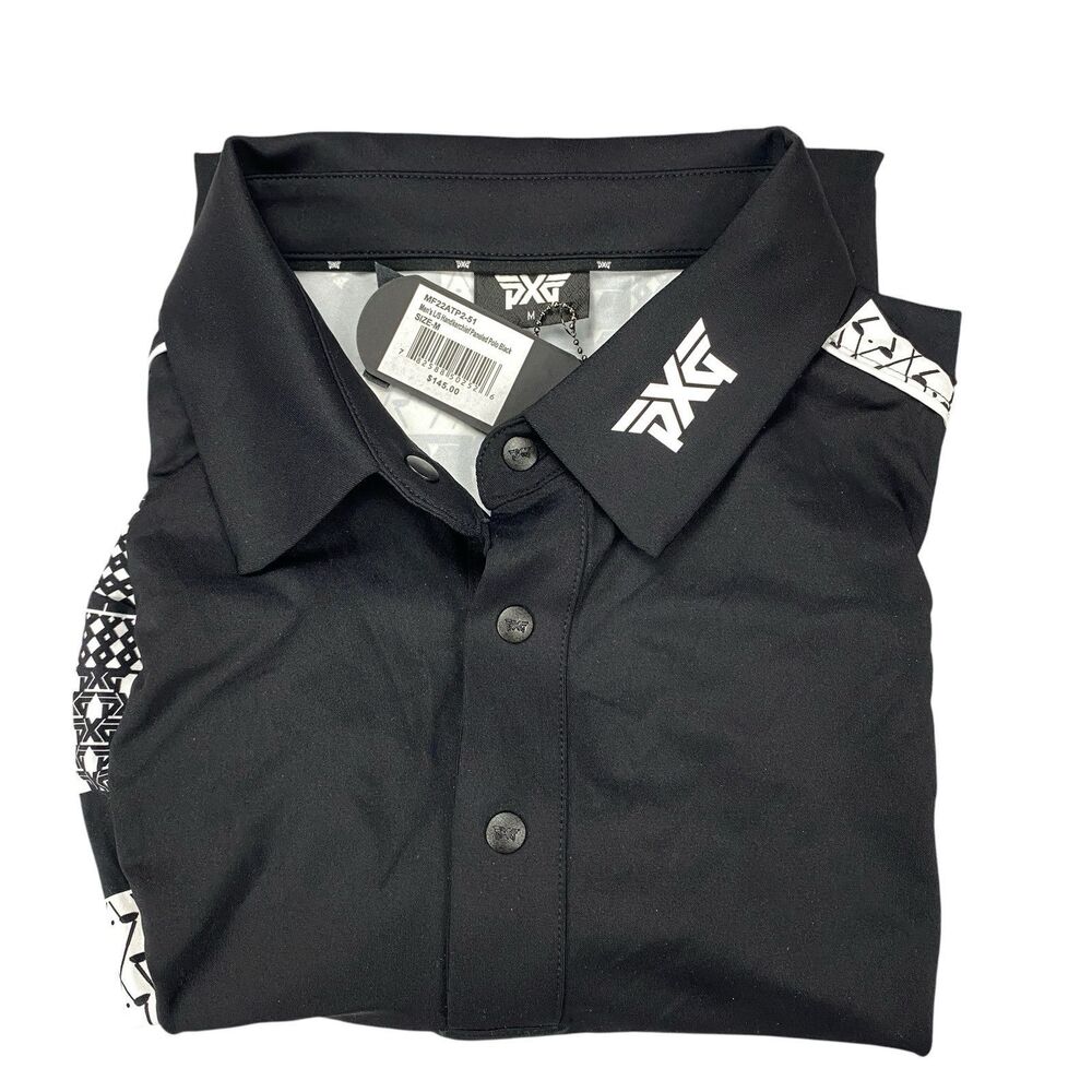 PXG‎ Shirt Mens Handkercheif Paneled Polo UV Protection- Size M MSRP: $145